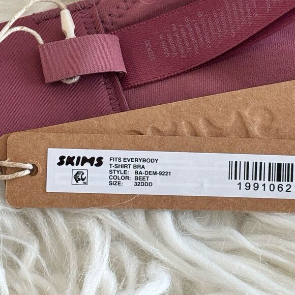 Skims Fits Everybody T-shirt Bra Beet Size 32DDD - Picture 9 of 9